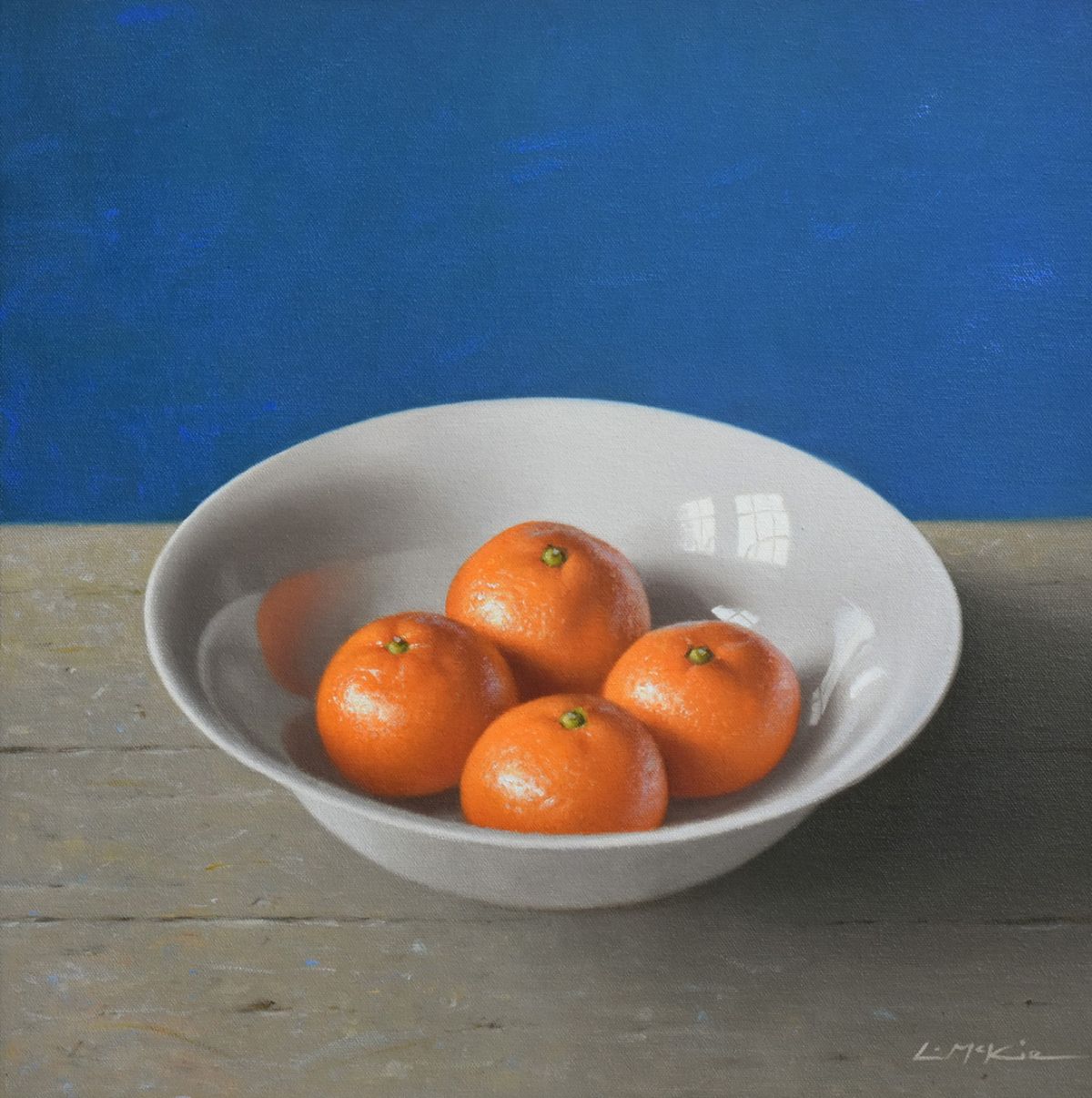 Four Clementines with Cobalt