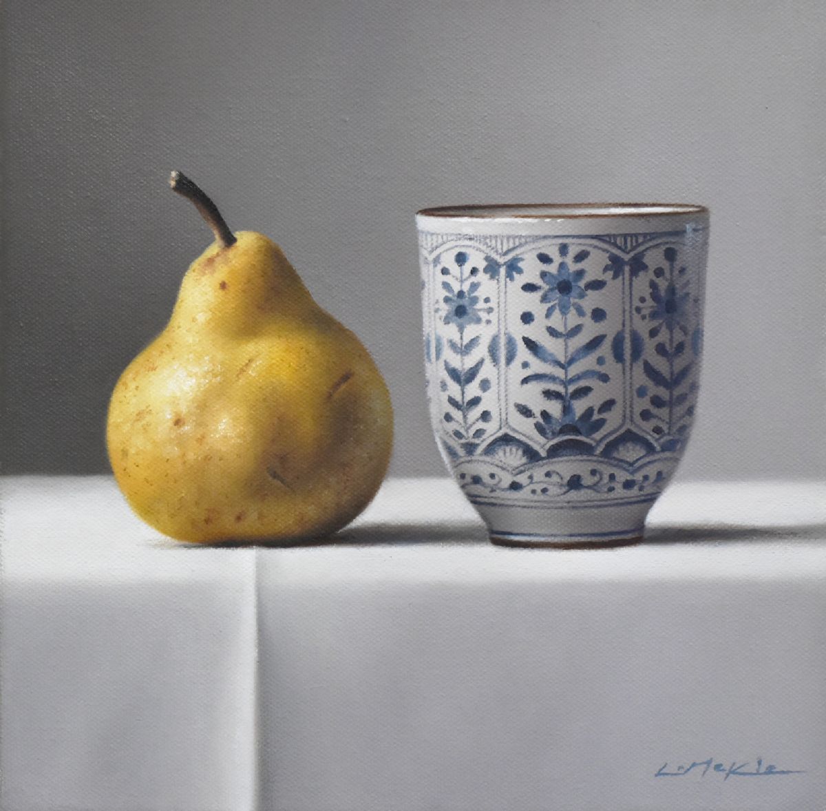 Pear with Japanese Cup