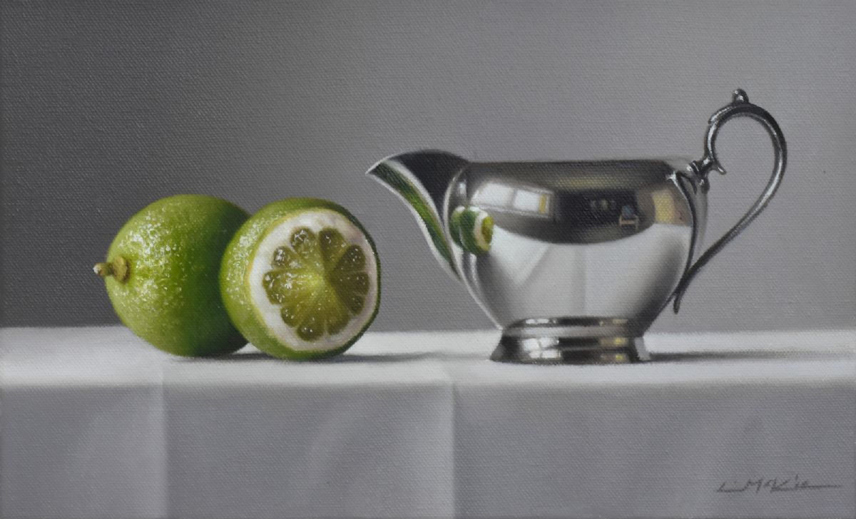 Two Persian Limes with Jug