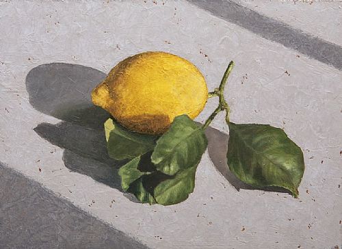 Lemon with Leaves