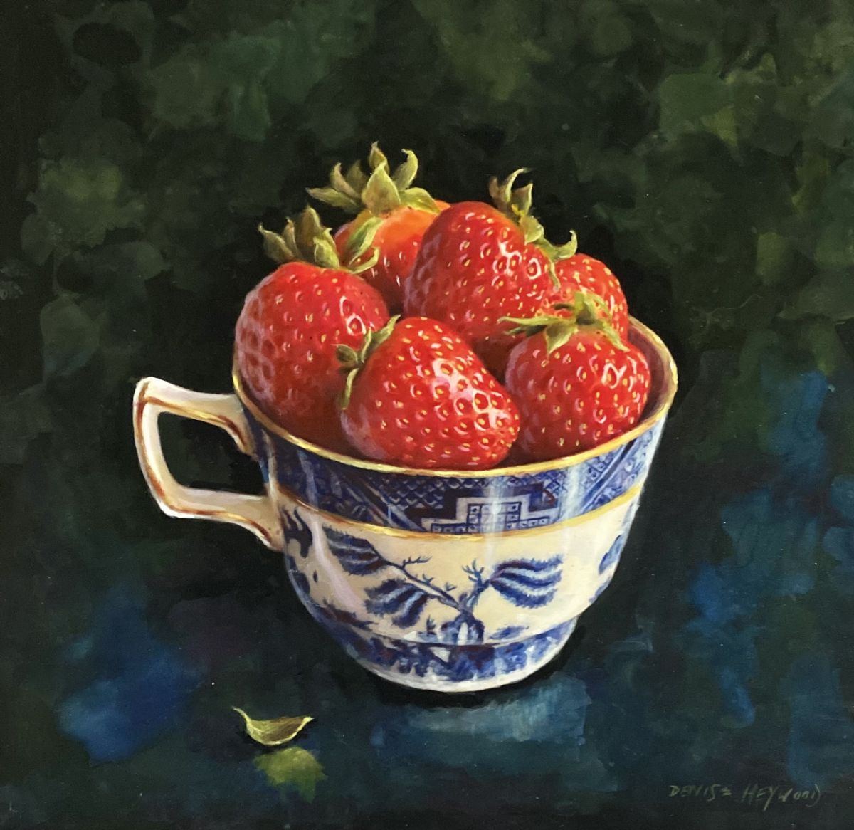 Strawberries in Willow Pattern